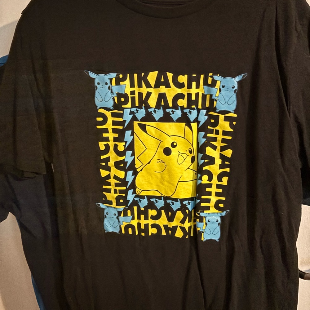 Pokemon Black and Yellow Pikachu Kids Shirt